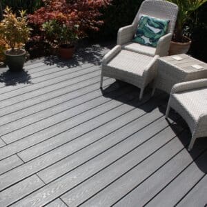 Mid-Grey Composite Decking Boards