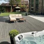 Sandstone & Island Mist Composite Decking Boards